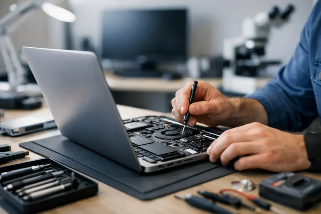 Bærbar computer reparation hurtig og sikker