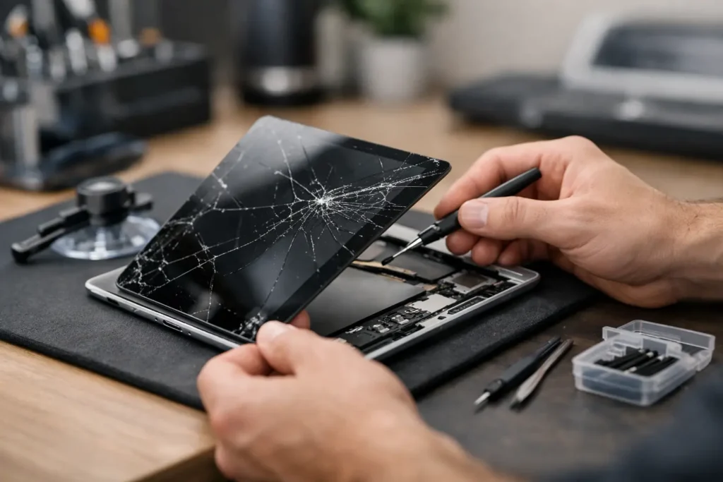 iPad skærm reparation - det skal du vide