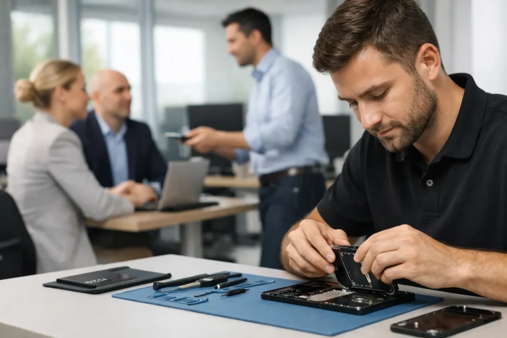 B2B mobilreparation service til virksomheder