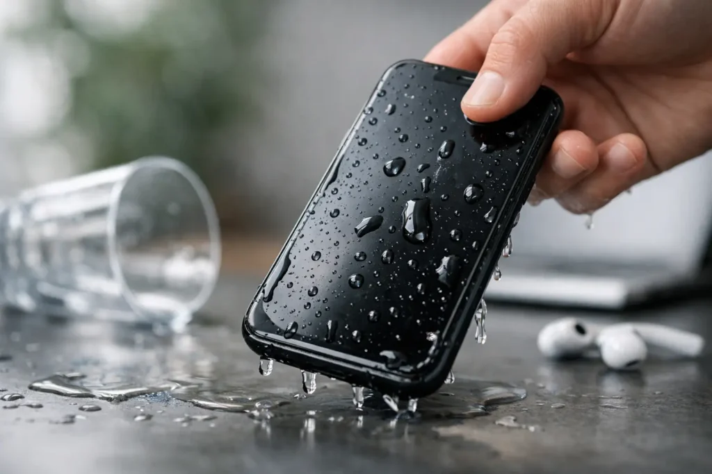 Hvordan redder man væskeskadet iPhone?