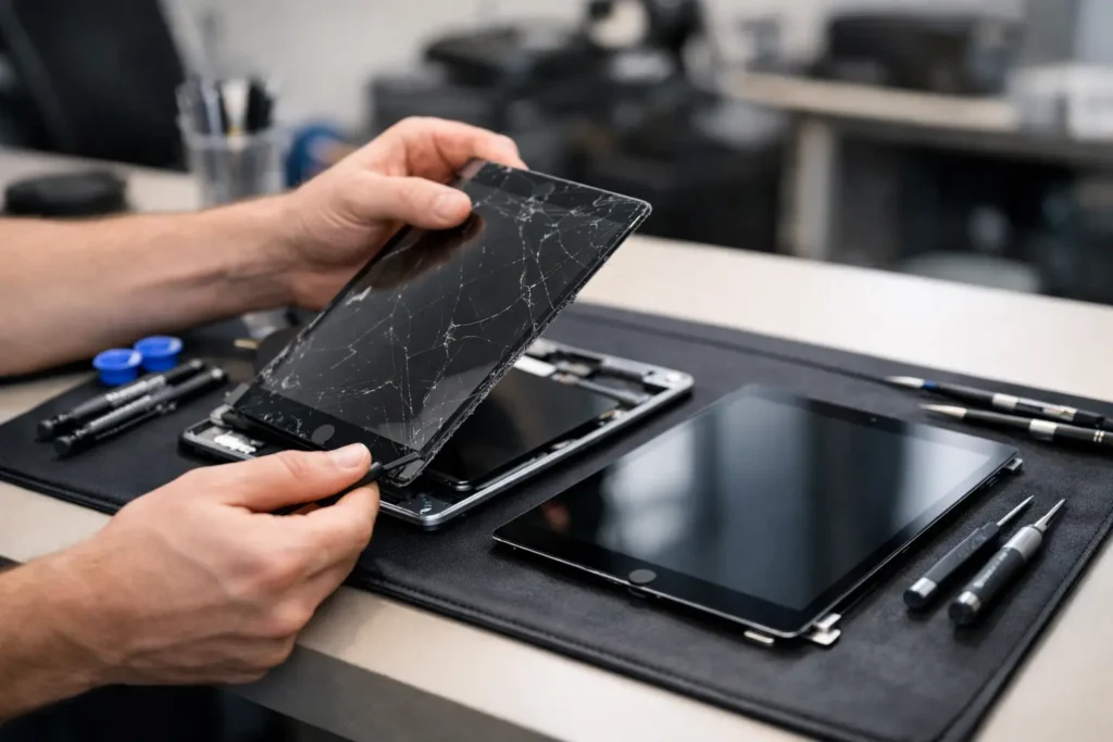 Hvordan skifter man iPad skærm korrekt?