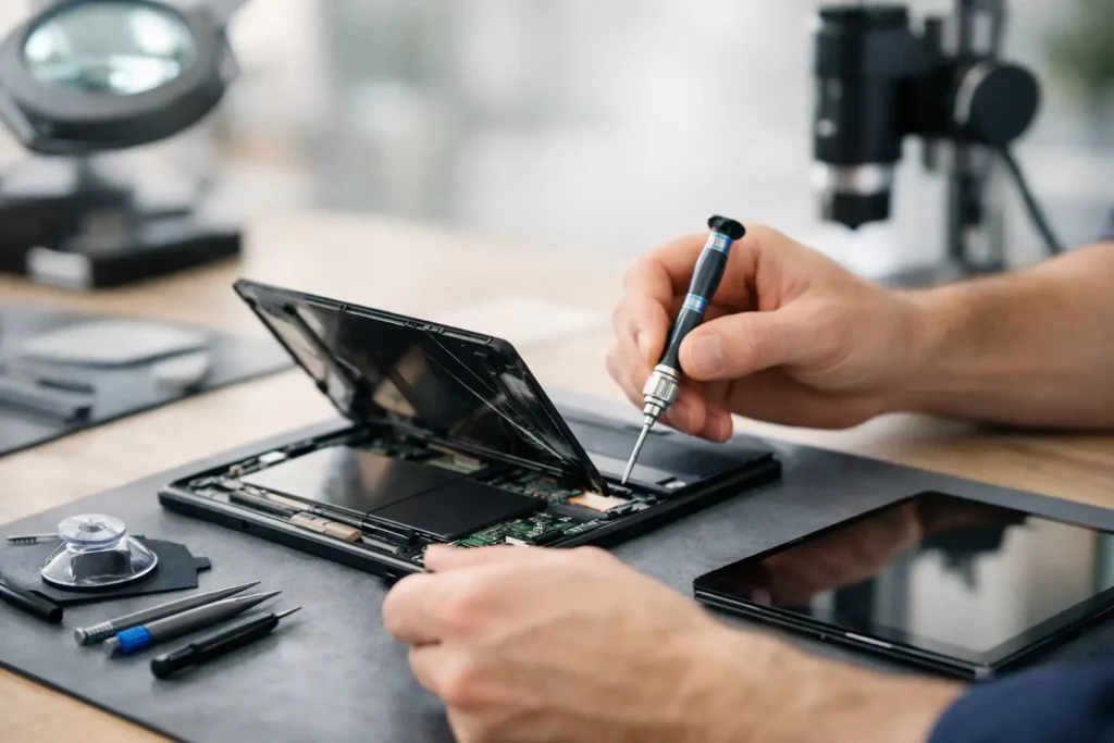 Tablet reparation med garanti der holder